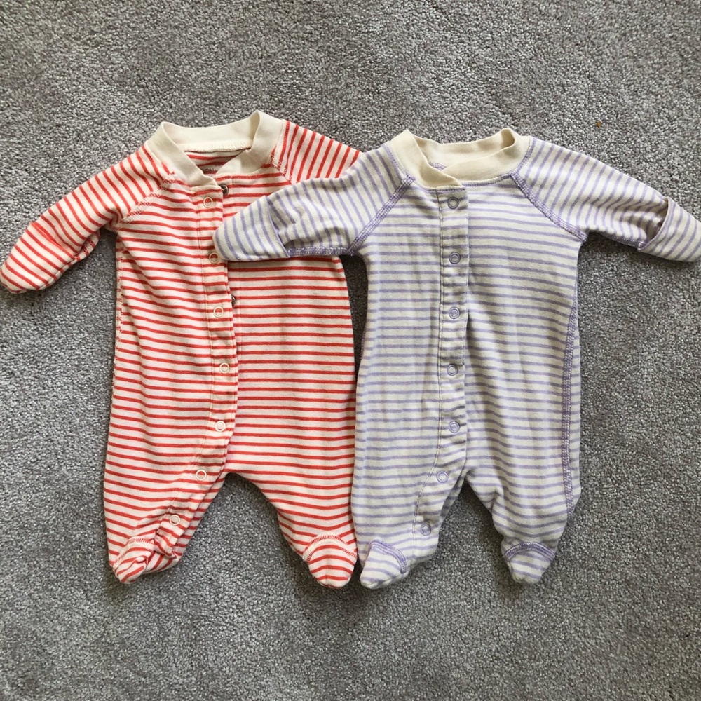 Hannah Andersson preemie footie pajamas